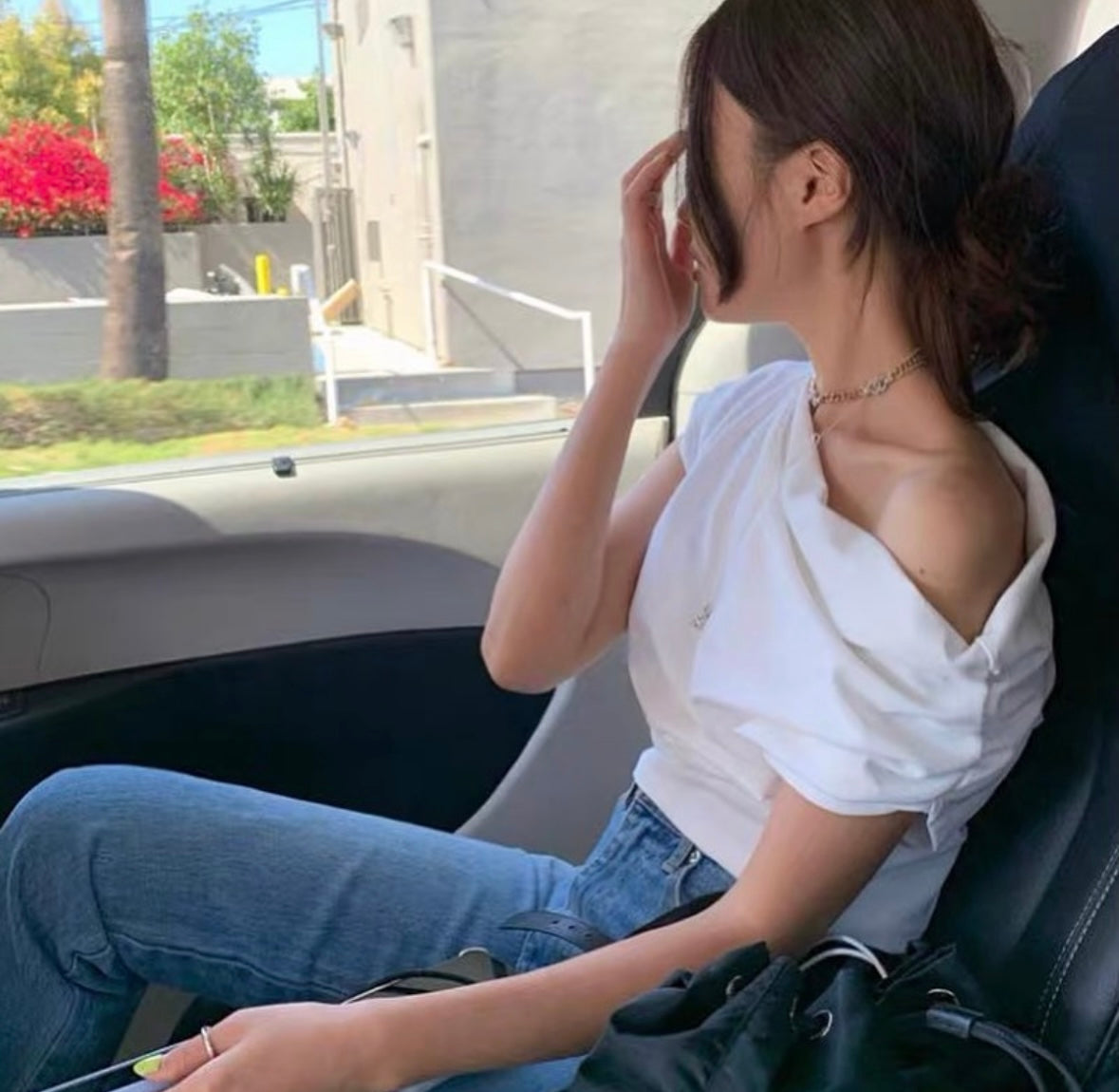 Korean Sinhyo Off Shoulder Top