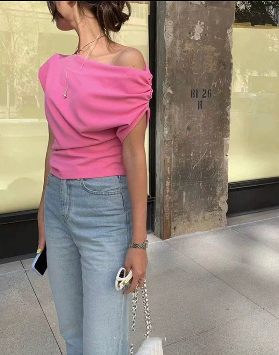 Korean Sinhyo Off Shoulder Top