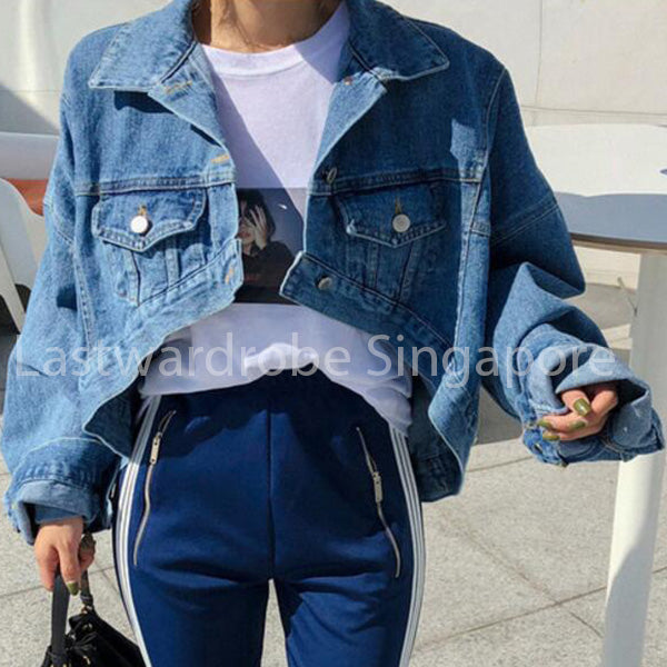 Korean Eve Denim Irregular Stylish Jacket