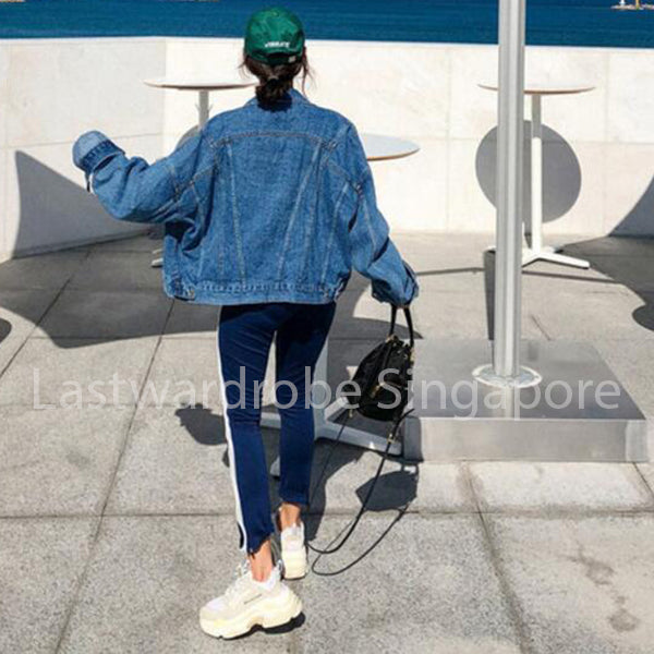 Korean Eve Denim Irregular Stylish Jacket