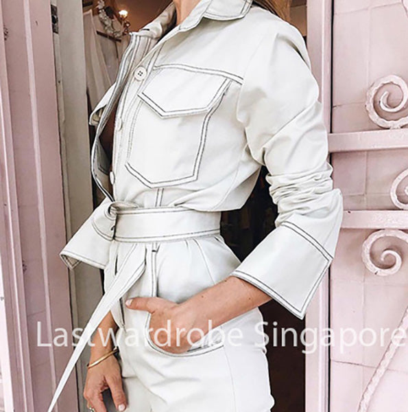 Korean Kellie Stitches Loose Jumpsuit