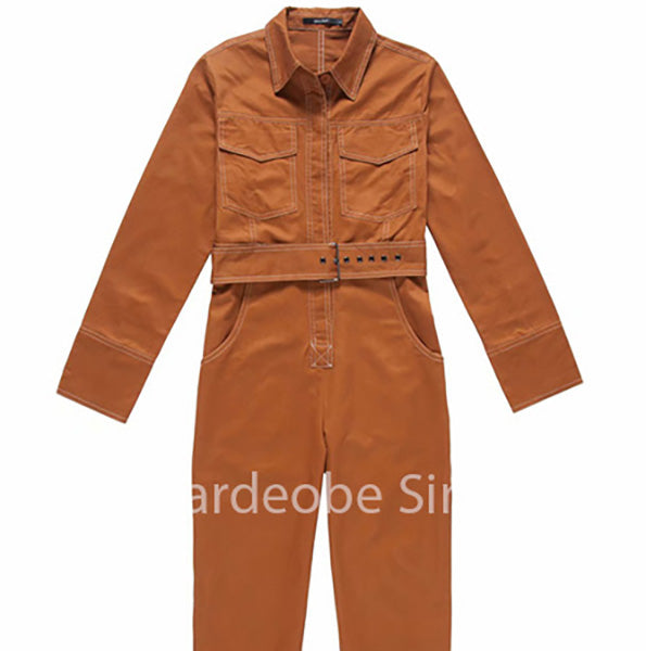 Korean Kellie Stitches Loose Jumpsuit