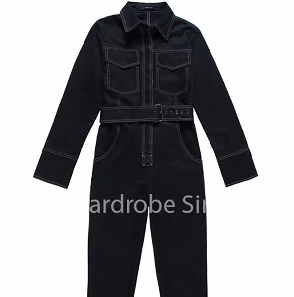 Korean Kellie Stitches Loose Jumpsuit