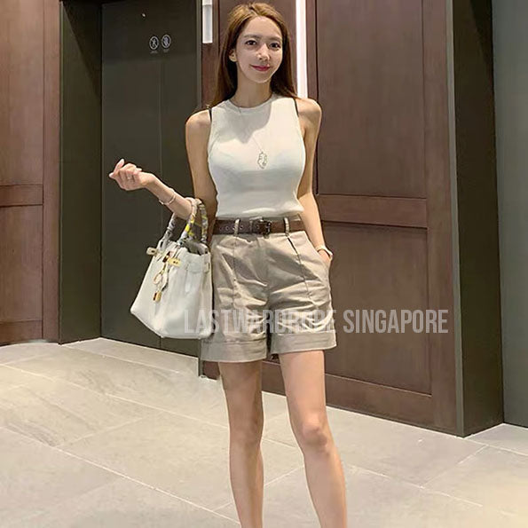 Korean Olivia Two Piece Tank Top Set