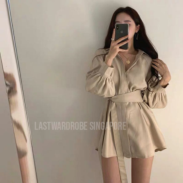 Korean Jane Premium Loose Blouse Short Set