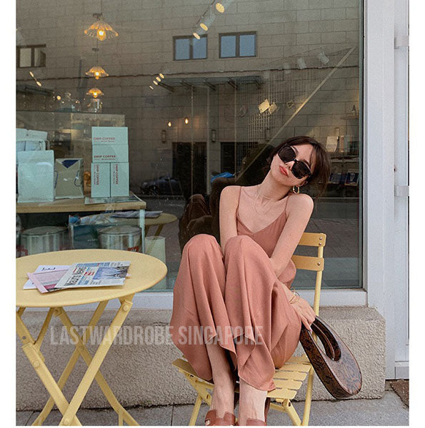 Korean Ellen Spaghetti Comfy Overall