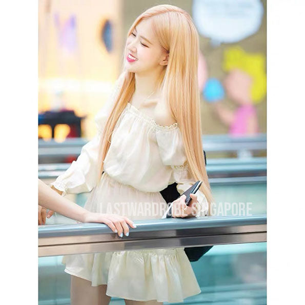 Korean Viena Victorian Boat NEck Dress