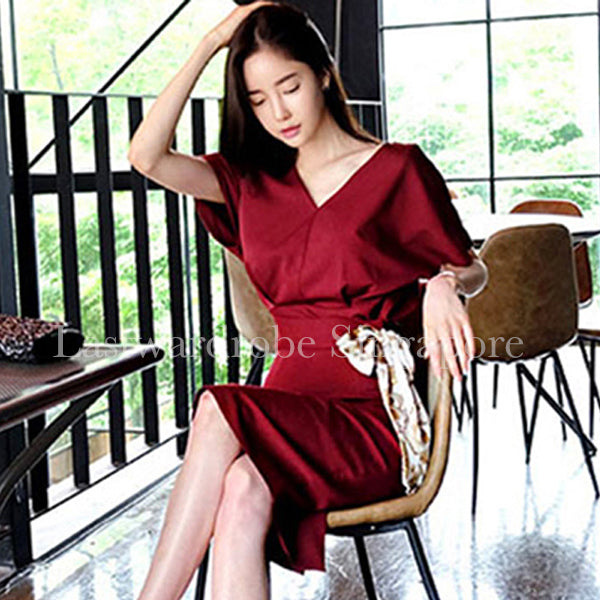 Korean Jade Two Piece Bodycon Dress