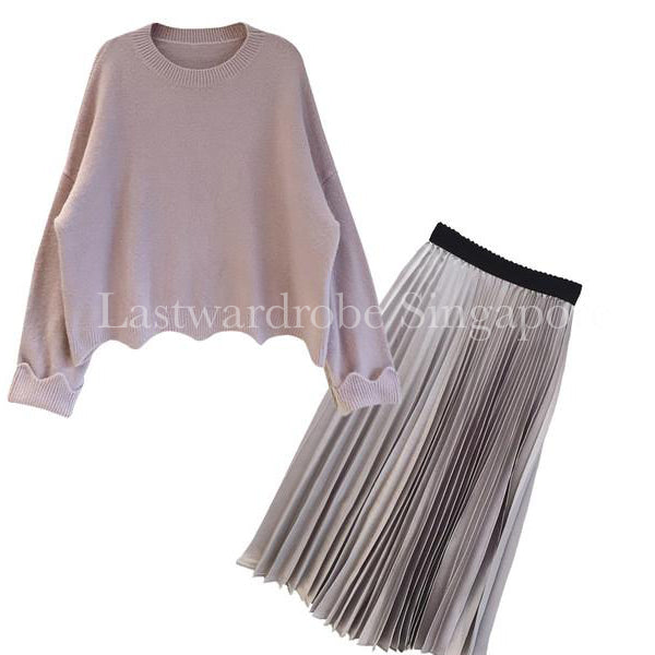 Korean Caren Two Piece Set
