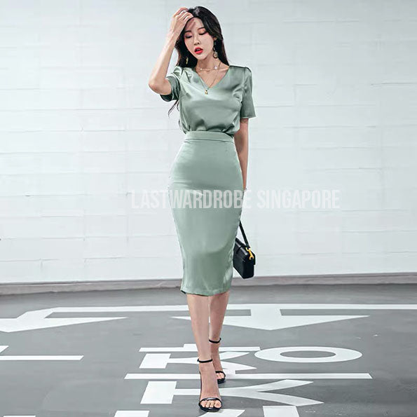 Korean Chloe Two Piece Skirt Set