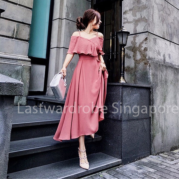 Korean Avery Ruffle Dress