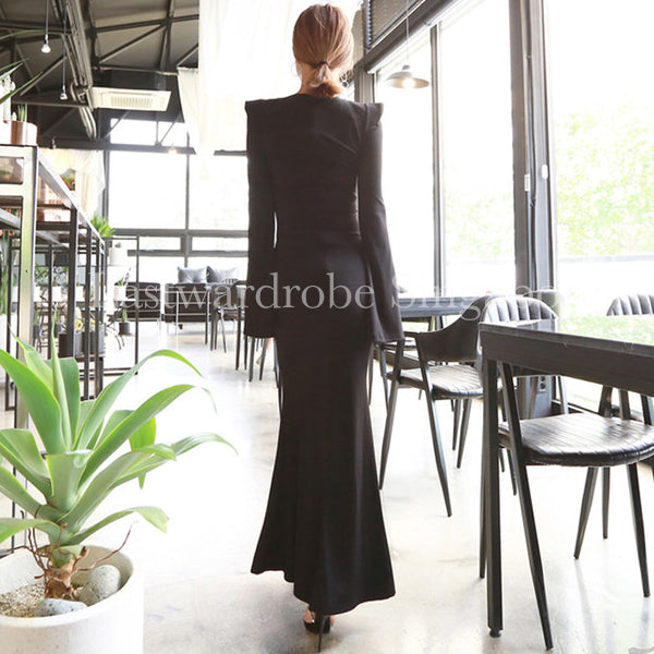 Korean Leanne Maxi Fishtail Dress
