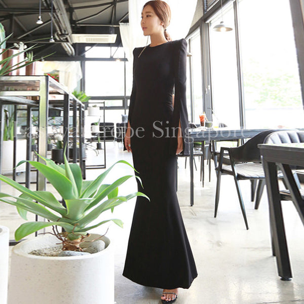 Korean Leanne Maxi Fishtail Dress