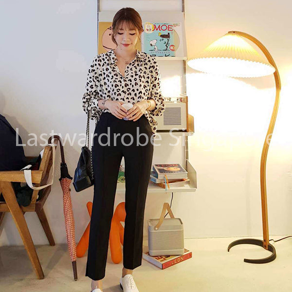 Korean Leopard Prints Blouse